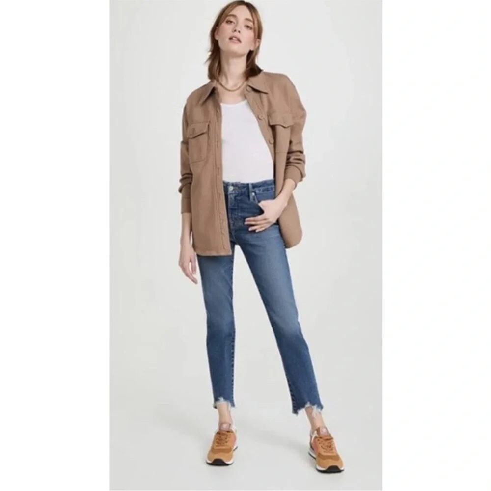 Good American Cigarette cropped jeans. Size 10.